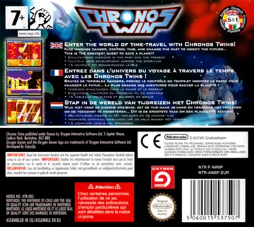 Chronos Twin (Europe) (En,Fr,De,Es,It) box cover back